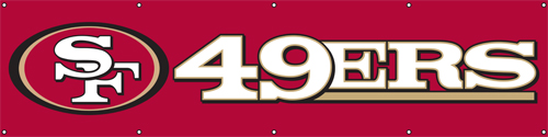 The Party Animal BSF Forty-niners Giant 8-Foot X 2-Foot Nylon Banner BSF