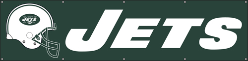 The Party Animal BJE Jets Giant 8-Foot X 2-Foot Nylon Banner BJE