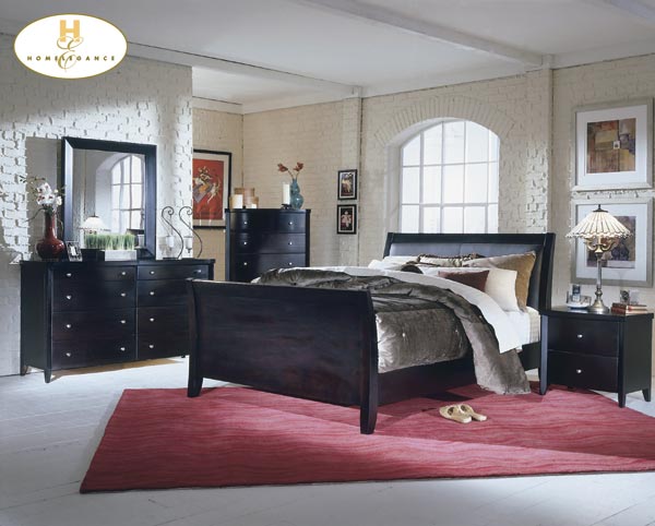 Home Elegance Contemporary Dresser Black Merlot... by Home Elegance