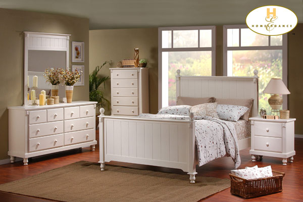 Home Elegance Cottage White Dresser with Paneling... by Home Elegance