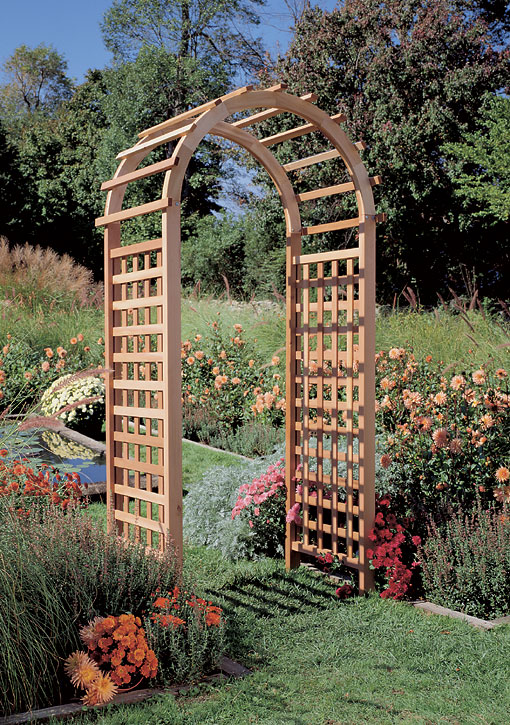 Rustic Natural Cedar STANDARD GARDEN ARBOR  600