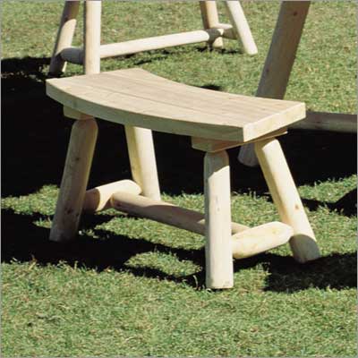 Outdoor Cedar Furniture - Rustic Natural Cedar 3 FOOT ROUND BENCH 2 PER BOX - 20
