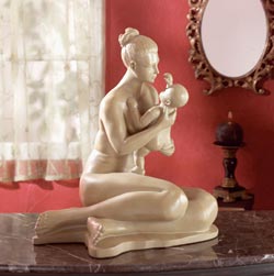 MOTHER AND CHILD STATUE