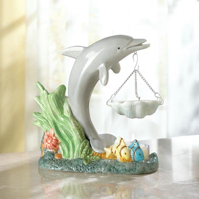 COLORFUL DOLPHIN OIL WARMER