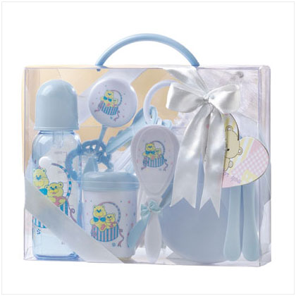 BABY BLUE GIFT SET IN CLEAR CASE