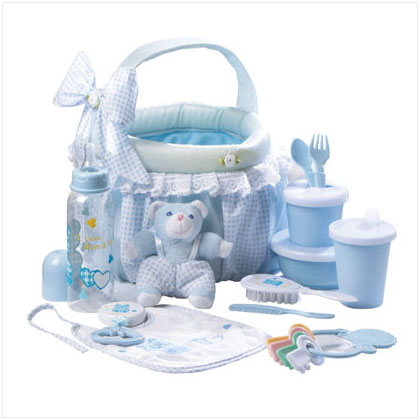 BABY GIFT BASKET SET IN BLUE