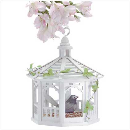 SWM 30209 White Gazebo Bird Feeder