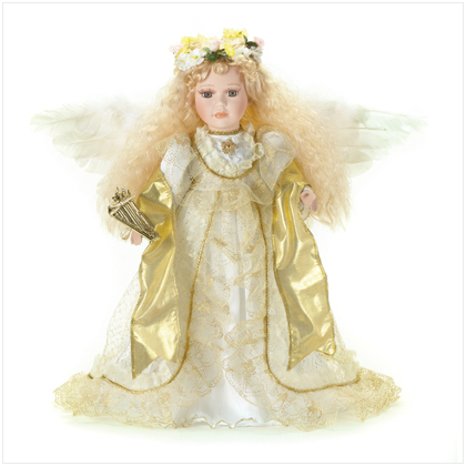 Porcelain Cheap Dolls - PORCELAIN ANGEL DOLL