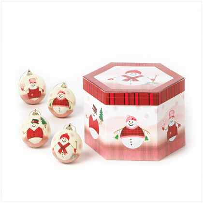 PERFECTLY PLAID DECOUPAGE ORNAMENTS