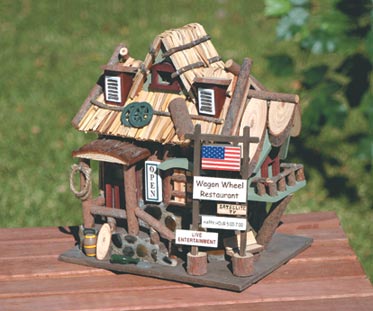 WAGON WHEEL RESTAURANT BIRDHOUSE