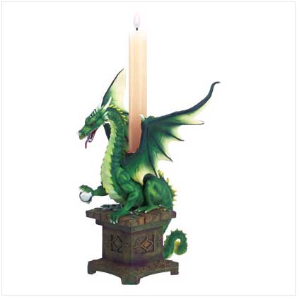 DRAGON CANDLEHOLDER TREASURE BOX by SWM
