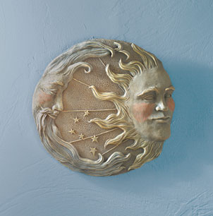 SWM 32269 11 L x 1 W x 10 1/2 H Celestial Wall Plaque