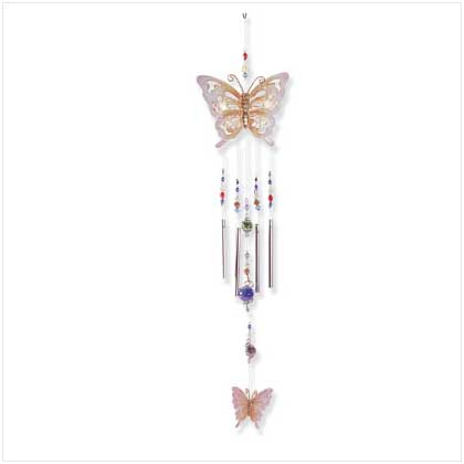 SHIMMERING BUTTERFLY WINDCHIME