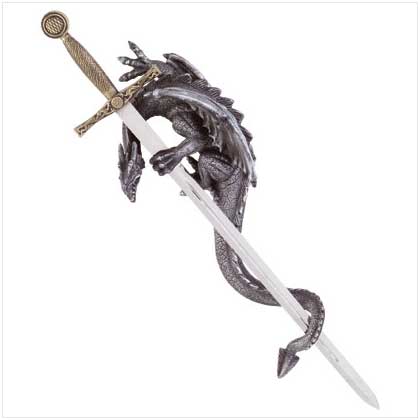 DRAGON AND SWORD PLAQUE