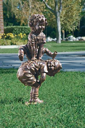 LEAPFROG GARDEN STATUE