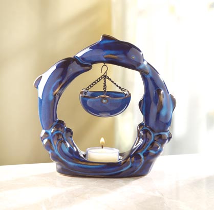 JUMPING BLUE DOLPHINS OIL WARMER