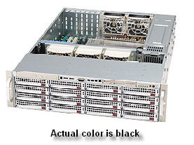 Computer Cabinet - Supermicro Computer Inc Black 3U Dual 16x SAS/SATA 7x FF 800W CSE-836TQ-R800B