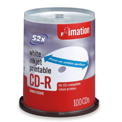 Imation 52x CDR 700 MB/80 Min 100 Pac 17334