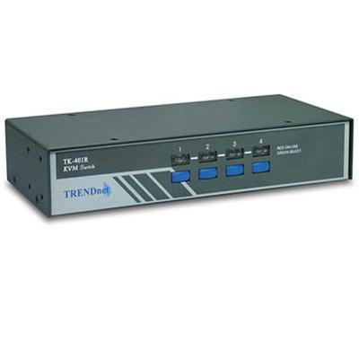 TRENDnet 4Port Rack Mount KVM Switch TK401R
