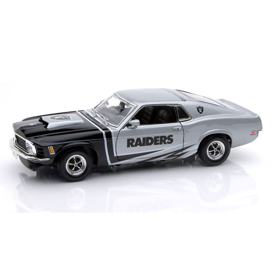 Die Cast Collectibles - Upper Deck Upper Deck Collectibles NFL 1970 Mustang Boss 429 - Oakland Raiders 50279