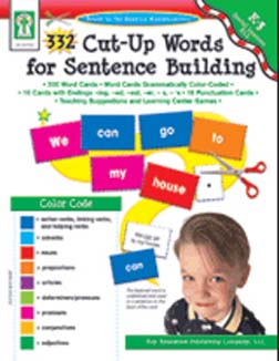 CARSON DELLOSA KE-847000 332 CUT-UP WORDS FOR SENTENCE BUILD ING
