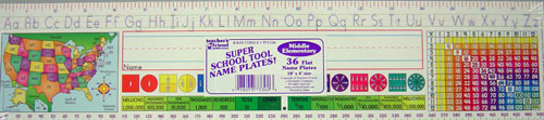 TEACHERS FRIEND TF1556 MIDDLE ELEMENTARY SUPER SCHOOL TOOL NAME PLATES