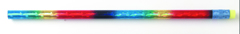 J.R. MOON PENCIL CO. JRM7661B PENCILS METALLIC RAINBOW GLITZ 12 PACK
