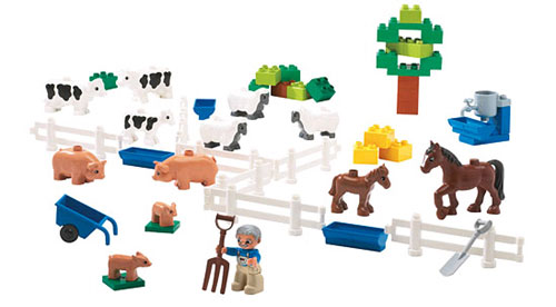 Lego Toys - LEGO EDUCATION LG-9228 FARM ANIMALS SET REVISED