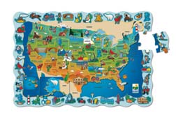Learning Toys - LEARNING JOURNEY LJ-697368 PUZZLE DOUBLES - USA FIND IT