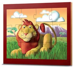 3d Puzzle - LEARNING JOURNEY LJ-791158 12 PIECE 3D JISAW PUZZLE LION WOOD PUZZLE