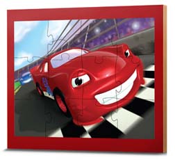 3d Puzzle - LEARNING JOURNEY LJ-793688 12 PIECE 3D JIGSAW PUZZLE RACE CAR WOOD PUZZLE