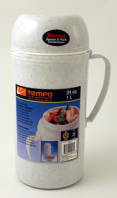 10fb 34 Oz. Foam And Glass Insualted Food Bottle