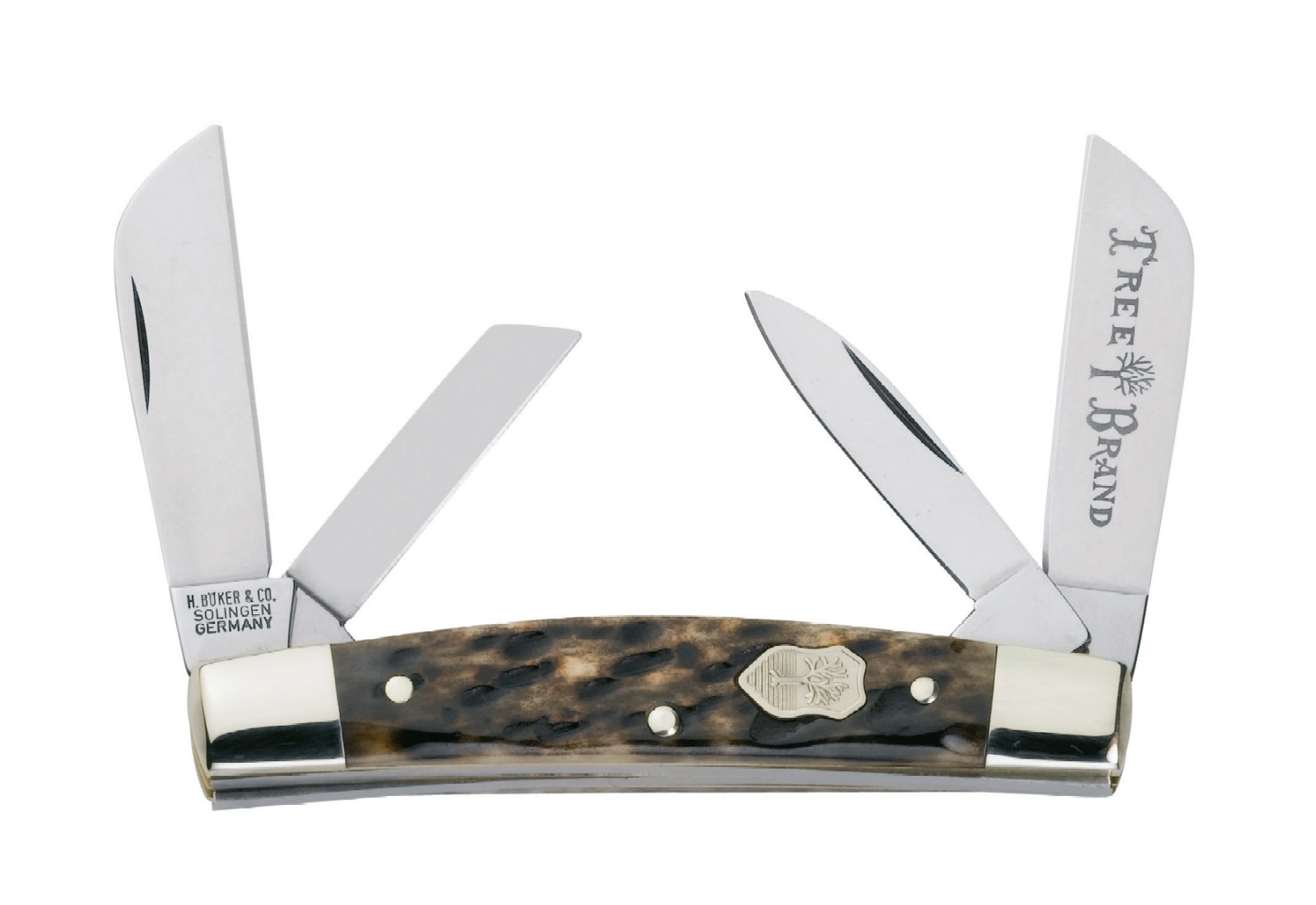 Boker 115464AB Appaloosa Bone Congress 4-Blade Pocket Knife