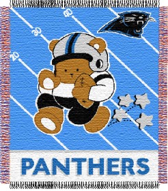 Click here to buy Carolina Panthers 36' 'x48' ' Woven Baby Throw... by Casey.