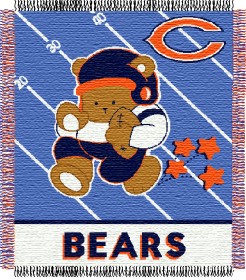 Chicago Bears 36' 'x48' ' Woven Baby Throw Blanket by Casey