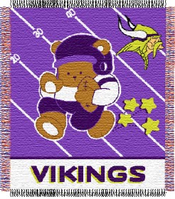 Click here to buy Minnesota Vikings 36' 'x48' ' Woven Baby Throw... by Casey.