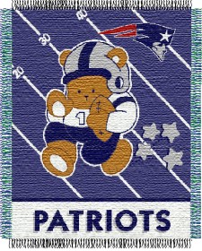 New England Patriots 36' 'x48' ' Woven Baby Throw... by Casey