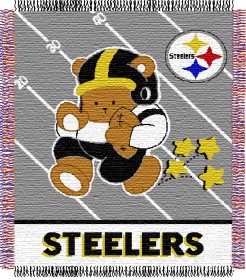 Pittsburgh Steelers 36' 'x48' ' Woven Baby Throw... by Casey