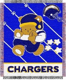 Click here to buy San Diego Chargers 36' 'x48' ' Woven Baby Throw... by Casey.