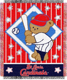 Click here to buy St. Louis Cardinals 36' 'x48' ' Woven Baby Throw... by Casey.