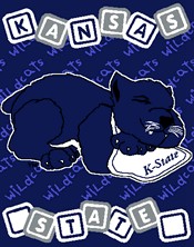 Click here to buy Kansas State Wildcats 36' 'x48' ' Woven Baby Throw... by Casey.