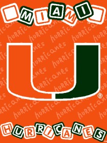 Click here to buy Miami Hurricanes 36' 'x48' ' Woven Baby Throw... by Casey.