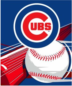 Chicago Cubs 50'
         'x60' ' Royal Plush Raschel Throw Blanket
