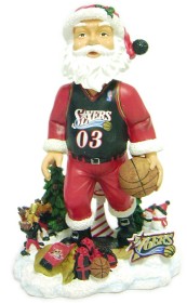 Philadelphia 76ers Santa Claus Forever Collectibles Bobble Head