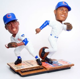 Chicago Cubs Banks
         and Sosa Then and Now Forever Collectibles Bobble Head