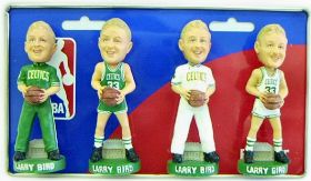 Boston Celtics Larry Bird Forever Collectibles Mini Bobble Head Set