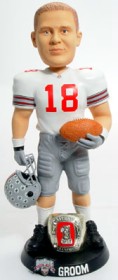 Ohio State Buckeyes Andy Groom 10' ' Championship Ring White Forever Collectibles Bobble Head