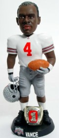 Ohio State Buckeyes Chris Vance 10 Championship Ring White Forever Collectibles Bobble Head