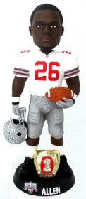 Ohio State Buckeyes Will Allen 10 Championship Ring White Forever Collectibles Bobble Head