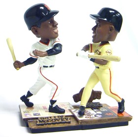 San Francisco Giants McCovey and Bonds Then and Now Forever Collectibles Bobble Head